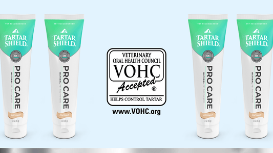 Tartar Shield® Natural Pet Toothpaste Granted VOHC® Seal of Acceptance