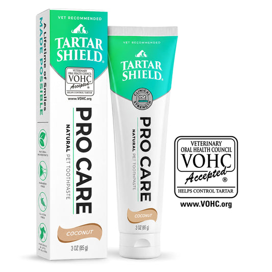 Tartar Shield® Natural Pet Toothpaste Granted VOHC® Seal of Acceptance