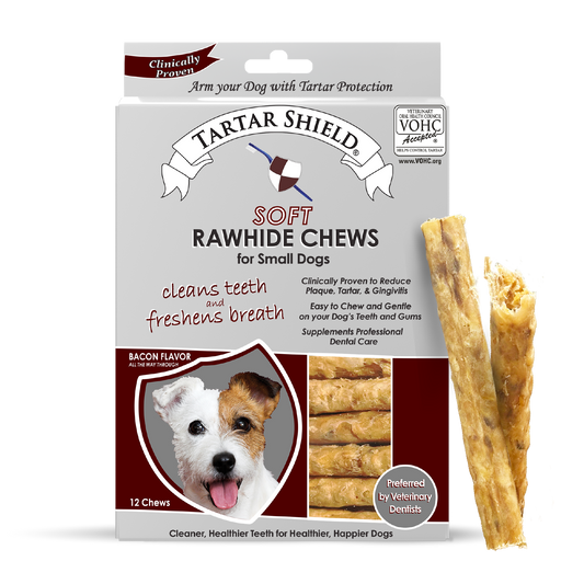 Soft Rawhide Chews for Small Dogs (12 count)