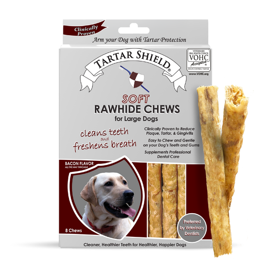 Soft Rawhide Chews for Large Dogs (8 count)