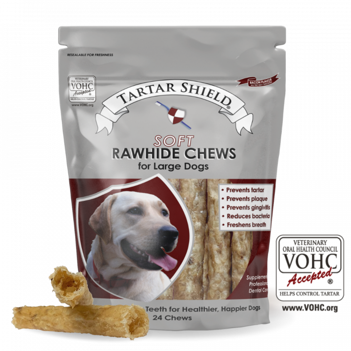 Rawhide String Dogs Soft Rawhide Chews for Large Dogs (24 count)